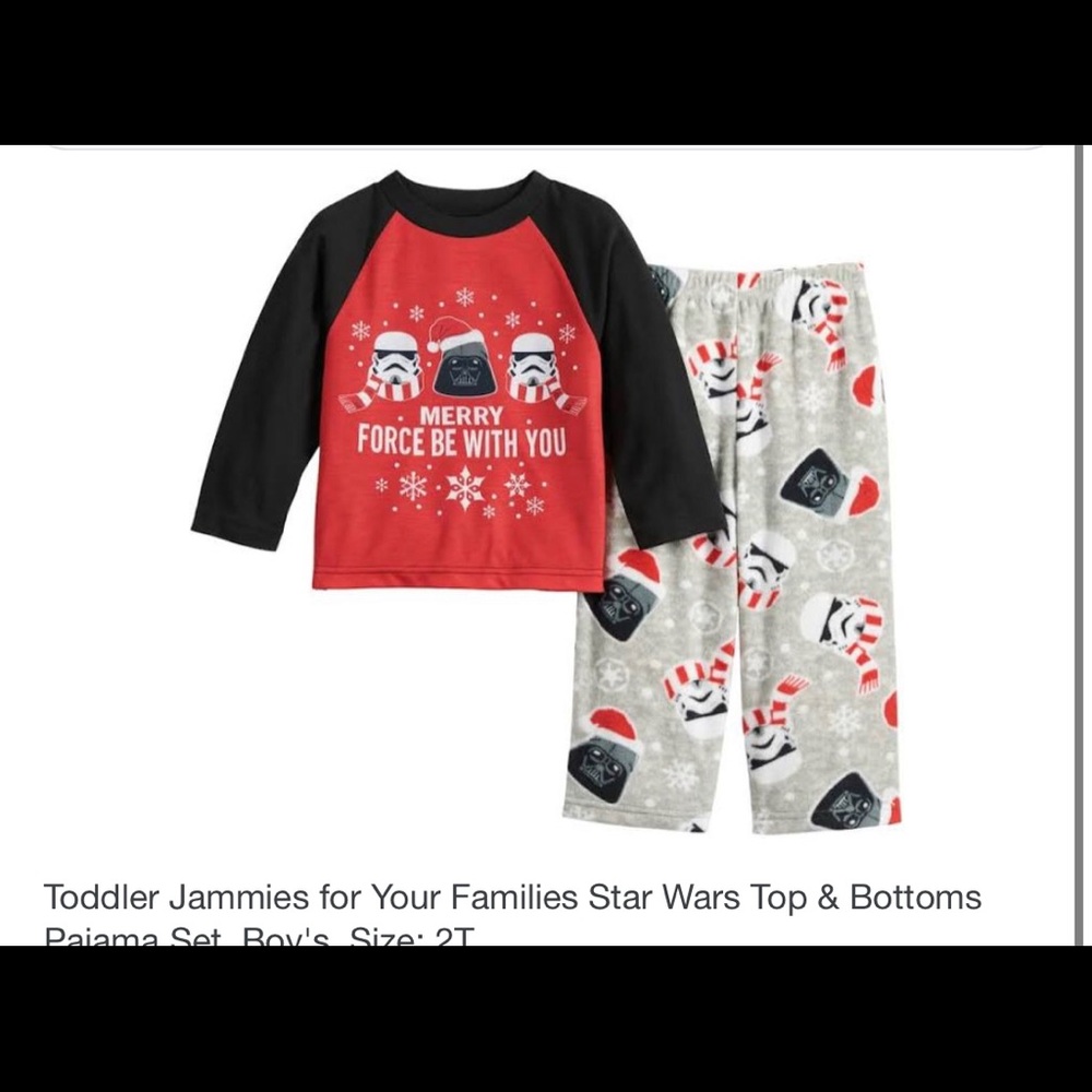 Star Wars top & bottom PJ set boys - 2T  NWT